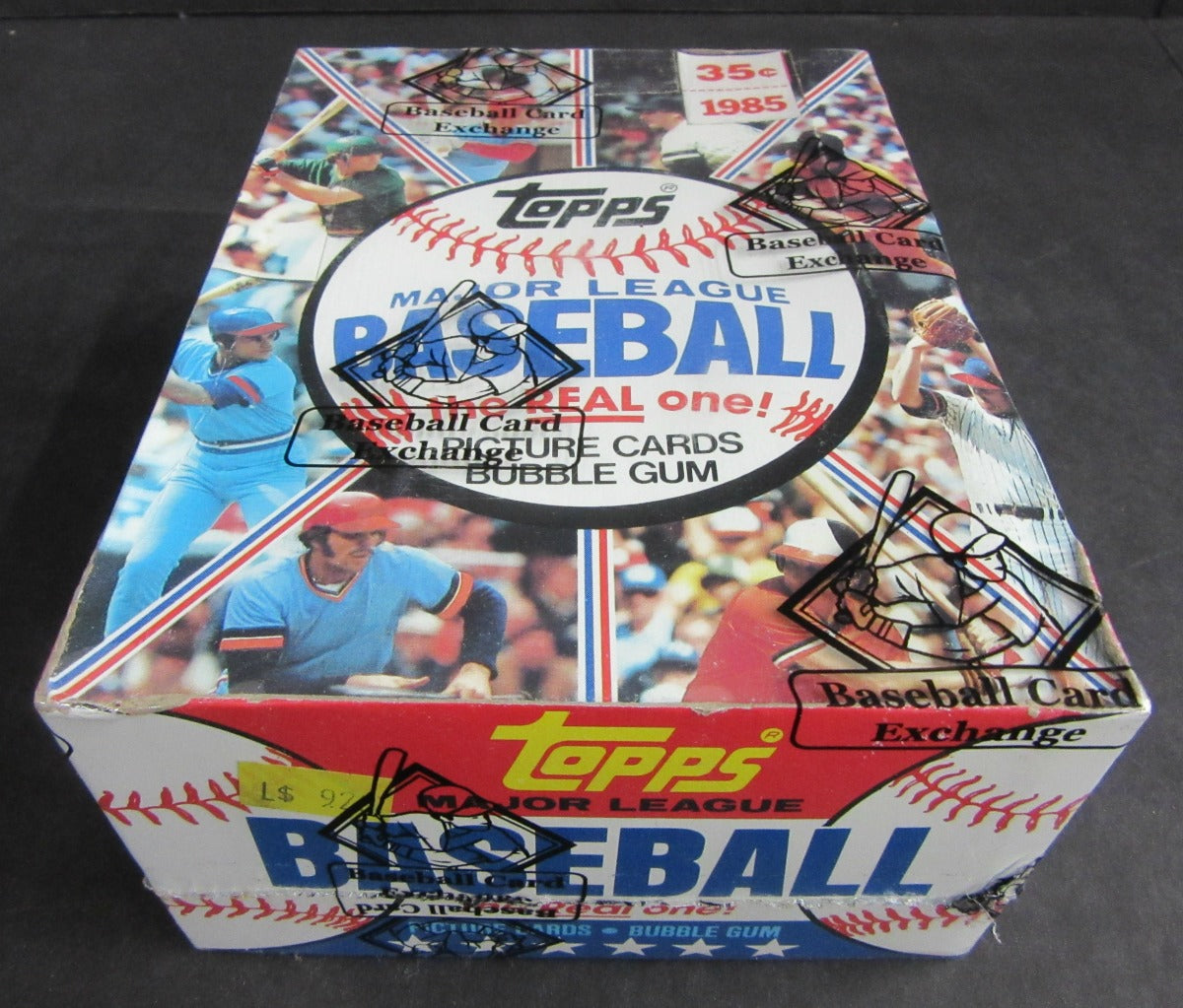 1985 Topps Baseball Unopened Wax Box (in 1981 Display) (BBCE)