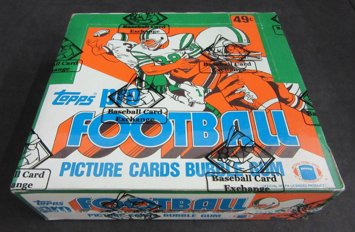 1982 Topps Football Unopened Cello Box (BBCE) (Non X-Out)