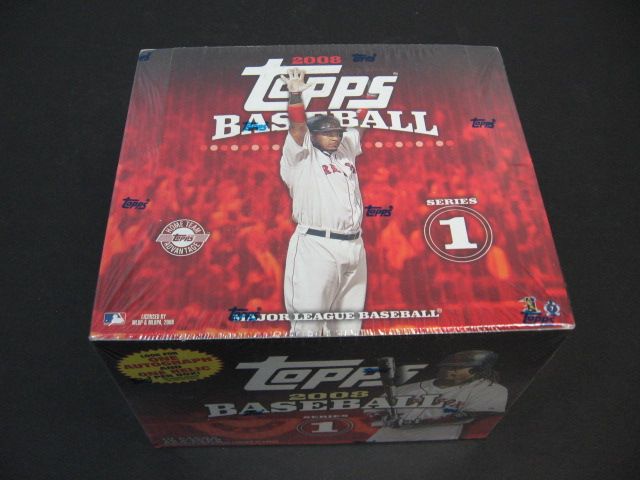 2008 Topps Baseball Series 1 Jumbo Box (HTA)