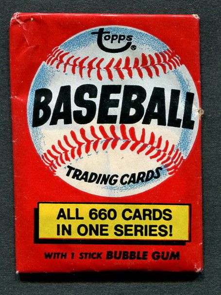 1976 Topps Baseball Unopened (2 Card) Wax Pack