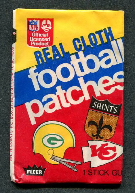 1973 Fleer Football Patches Unopened Wax Pack