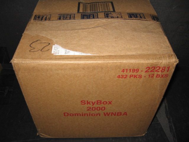 2000 Skybox Dominion WNBA Basketball Case (12 Box)
