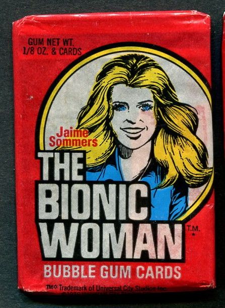 1976 Donruss The Bionic Woman Unopened Wax Pack