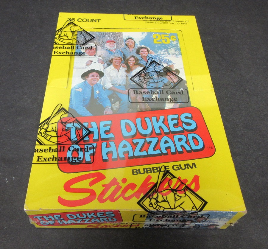 1981 Donruss Dukes Of Hazzard Stickers Unopened Wax Box (BBCE)