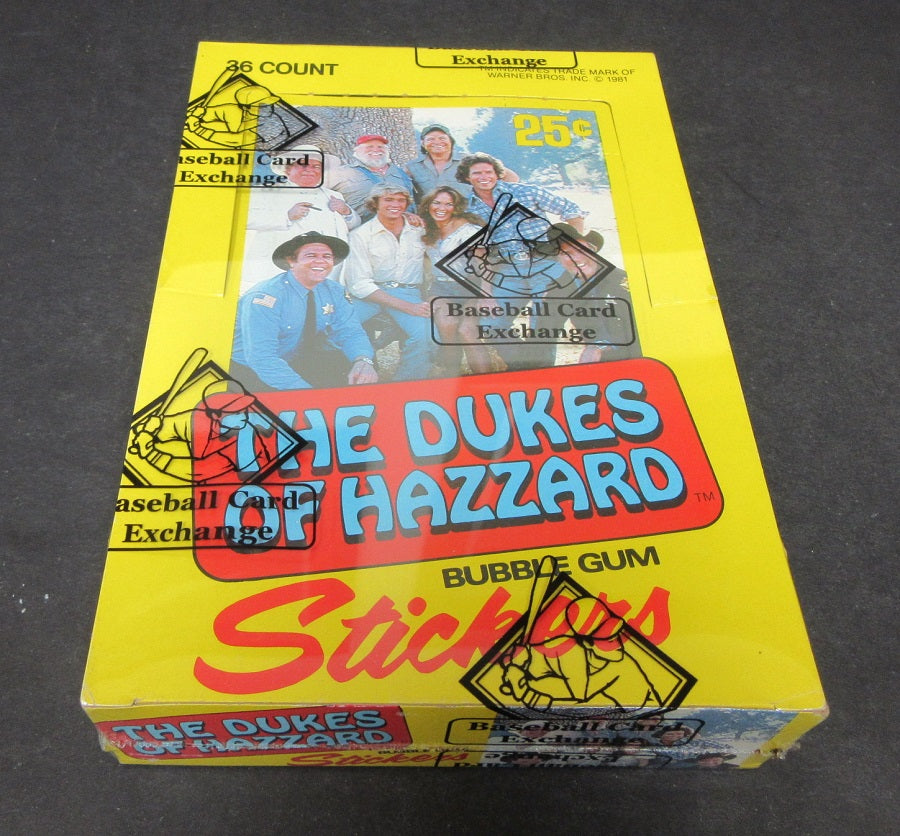 1981 Donruss Dukes Of Hazzard Stickers Unopened Wax Box (Authenticate)