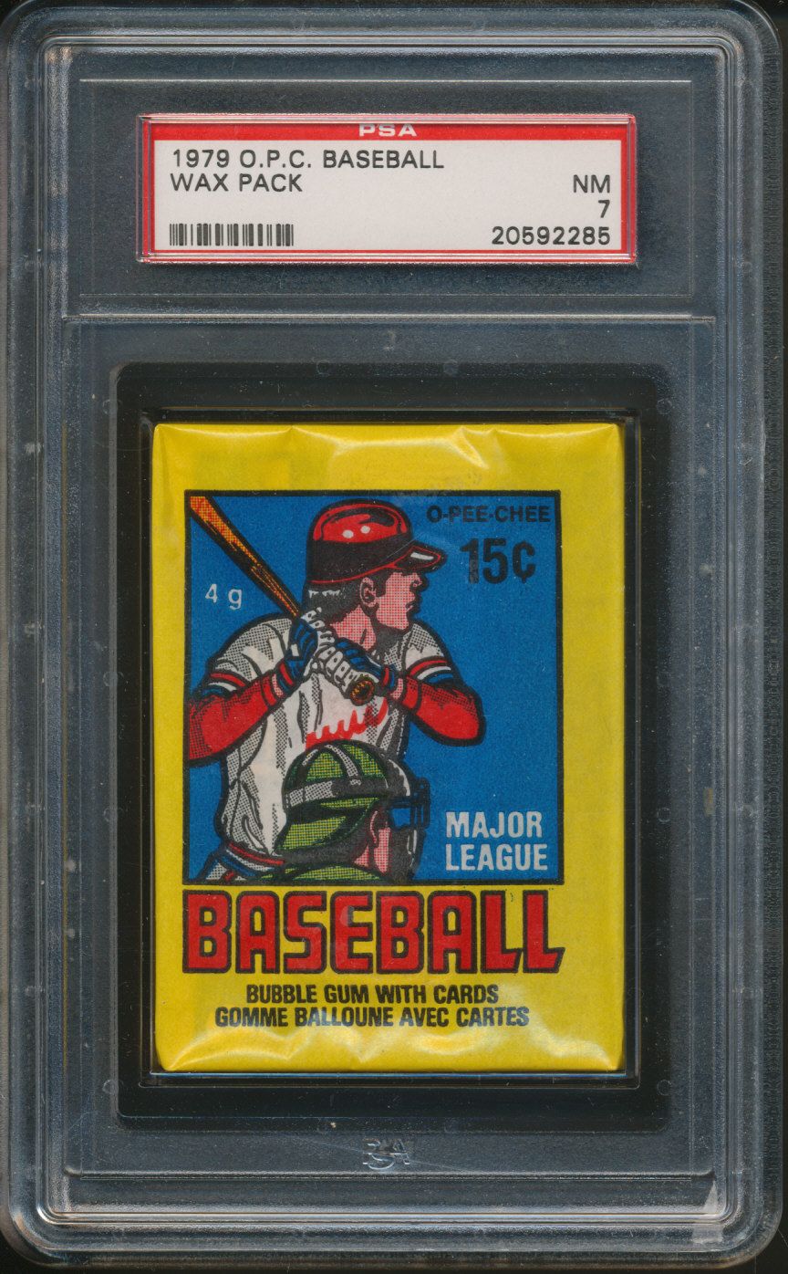 1979 OPC O-Pee-Chee Baseball Unopened Wax Pack PSA 7