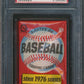 1976 OPC O-Pee-Chee Baseball Unopened Wax Pack PSA 7