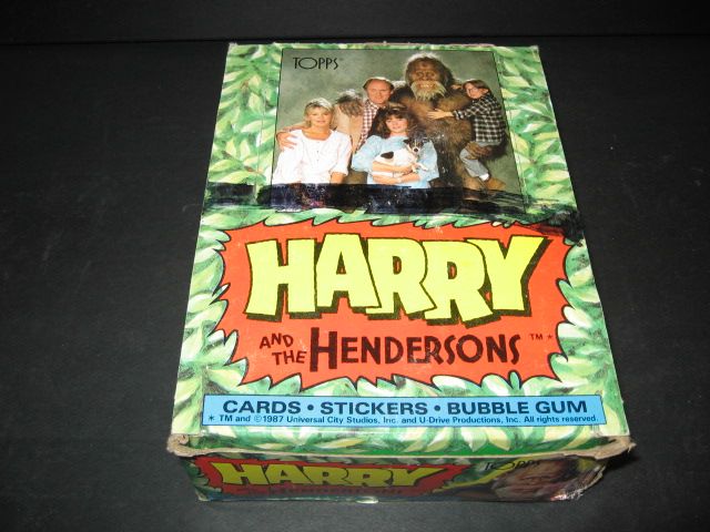 1987 Topps Harry and the Hendersons Unopened Wax Box (X-Out)