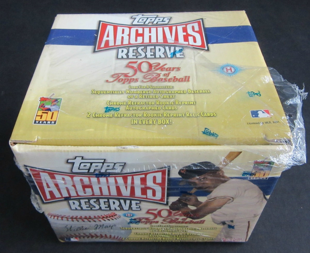2001 Topps Archives Reserve Baseball Box (Hobby) (Damage)