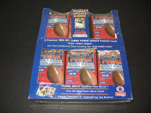 1993 Pro Set Power Football Update Jumbo Box