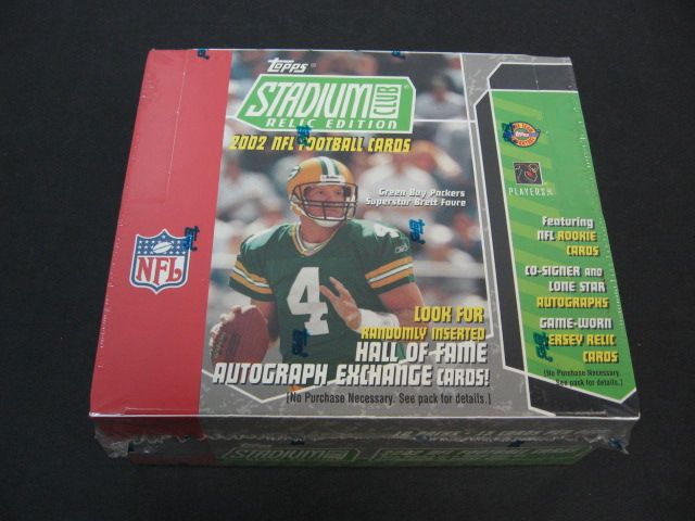 2002 Topps Stadium Club Football Relic Edition Box (HTA)