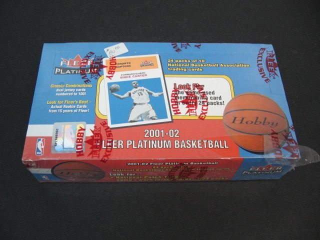 2001/02 Fleer Platinum Basketball Box (Hobby)
