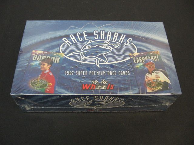1997 Wheels Race Sharks Racing Race Cards Box