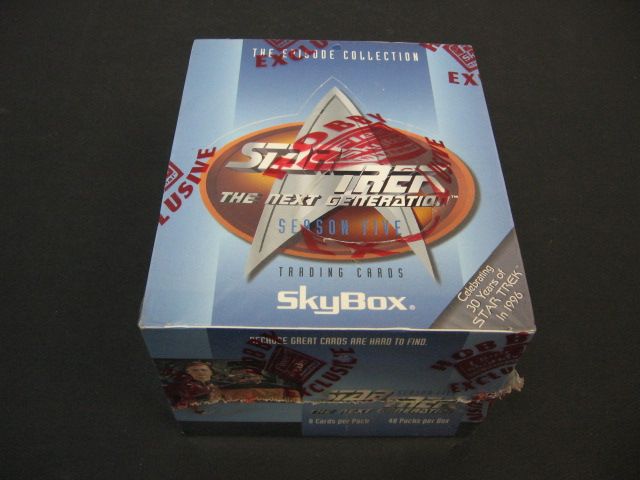 1996 Skybox Star Trek The Next Generation Season Five Box