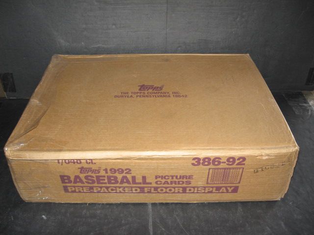 1992 Topps Baseball Display Case (16 Box)