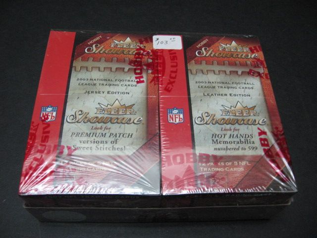 2003 Fleer Showcase Football Box (Hobby)