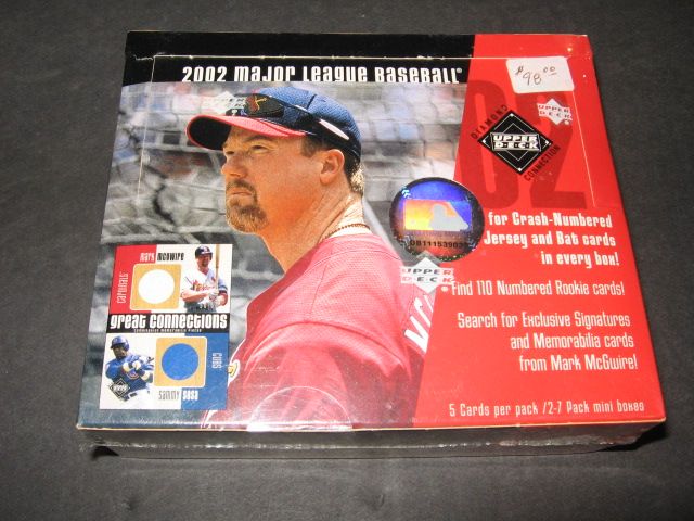 2002 Upper Deck Diamond Connection Baseball Box (Hobby) (2/7/5)