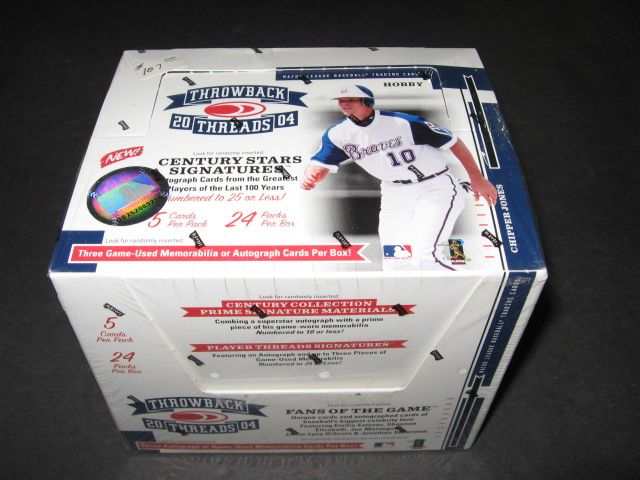 2004 Donruss Throwback Threads Baseball Box (Hobby)