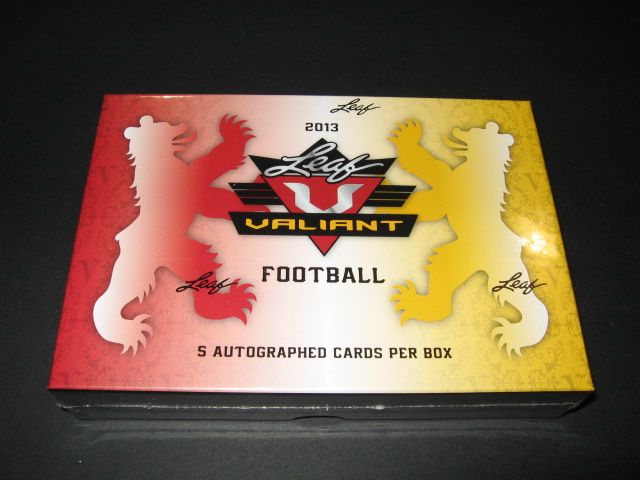 2013 Leaf Valiant Football Box (Hobby)