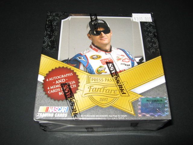 2012 Press Pass Fanfare Racing Race Cards Box (Hobby)