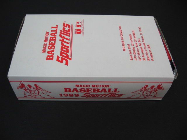 1989 Sportflics Baseball Box (Authenticate)