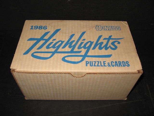 1986 Donruss Baseball Highlights Factory Set Box (15 Sets)
