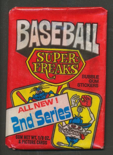 1973 Donruss Super Freaks Baseball Unopened Series 2 Wax Pack