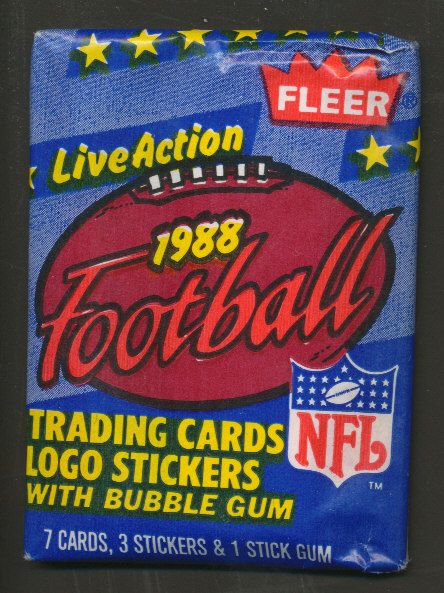 1988 Fleer Football Unopened Wax Pack