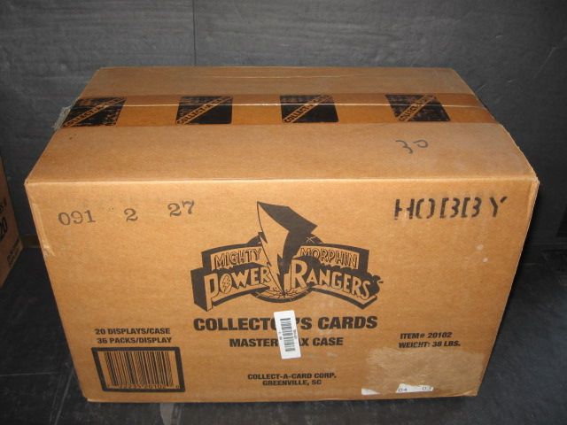 1994 Collect-A-Card Mighty Morphin Power Rangers Case (Hobby) (20 Box)