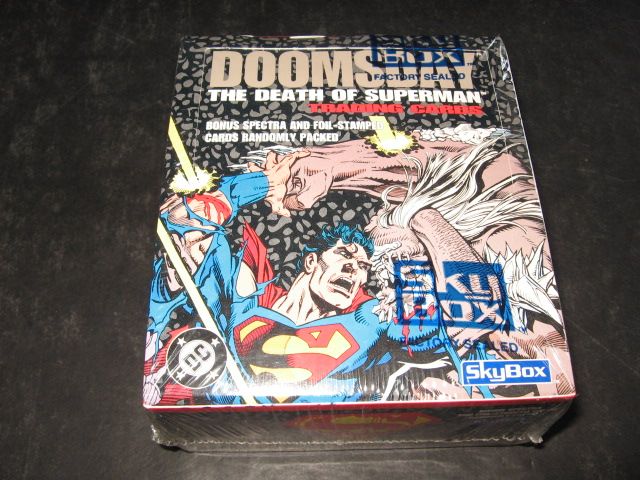 1992 Skybox Doomsday The Death of Superman Box