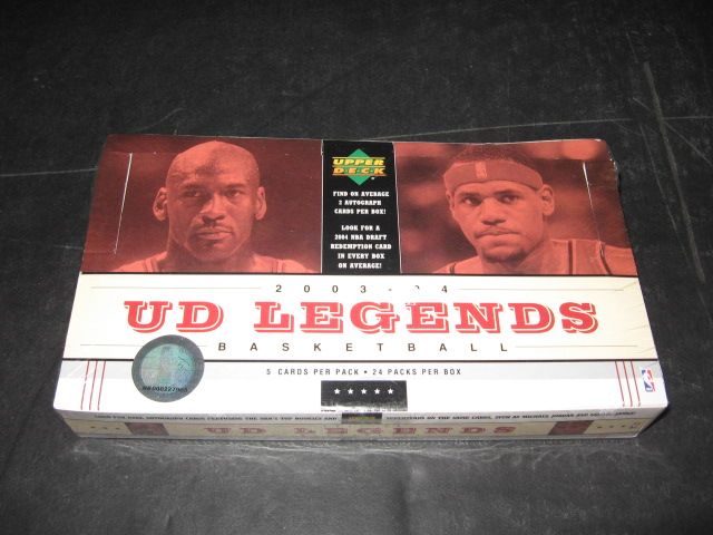 2003/04 Upper Deck Legends Basketball Box (Hobby) (Please Read)