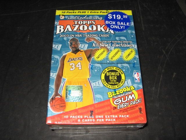 2003/04 Topps Bazooka Basketball Blaster Box (11/8)