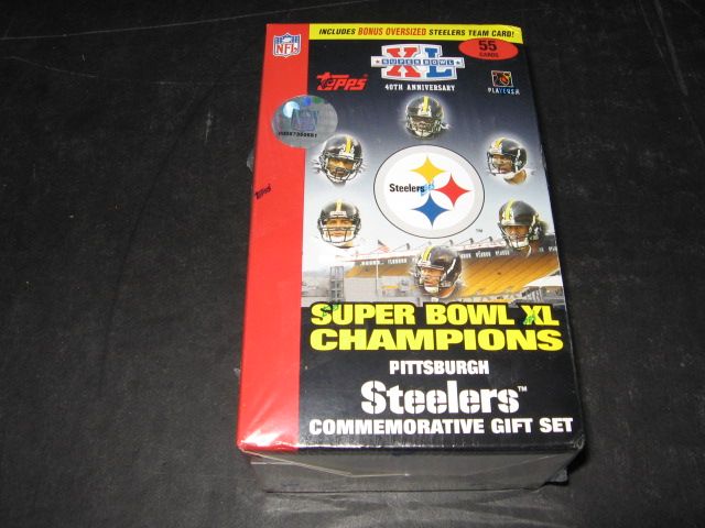 2006 Topps Football Pittsburgh Steelers Super Bowl Factory Set