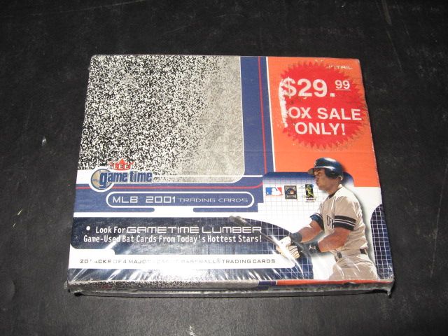 2001 Fleer Game Time Baseball Box (Retail)