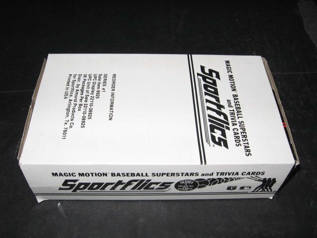 1986 Sportflics Baseball Box