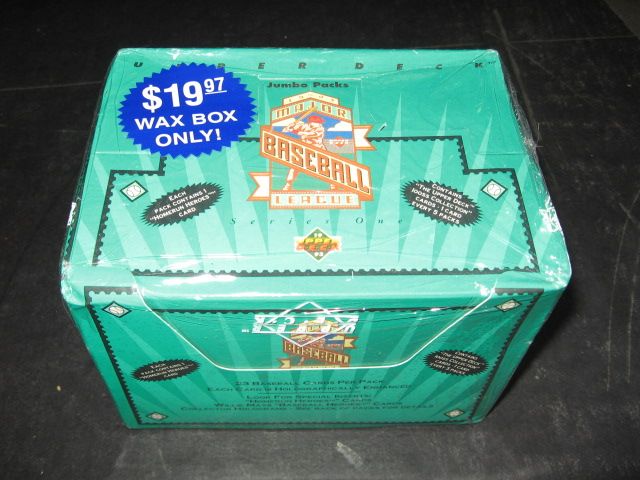 1993 Upper Deck Baseball Series 1 Jumbo Box (Green)