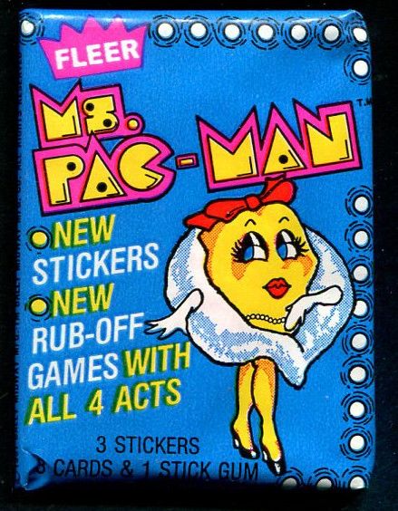 1981 Fleer Ms. Pac-Man Unopened Wax Pack