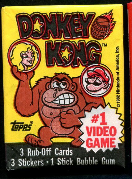 1982 Topps Donkey Kong Unopened Wax Pack