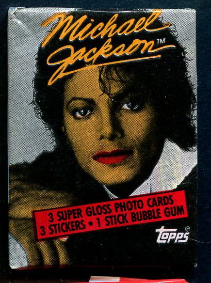 1984 Topps Michael Jackson Series 1 Unopened Wax Pack (Red Lip)