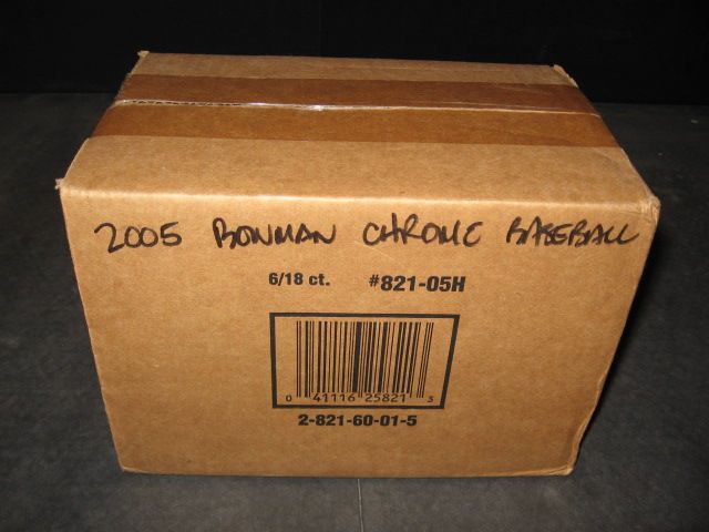 2005 Bowman Chrome Baseball Case (Hobby) (6 Box)