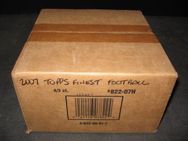 2007 Topps Finest Football Case (Hobby) (4 Box)