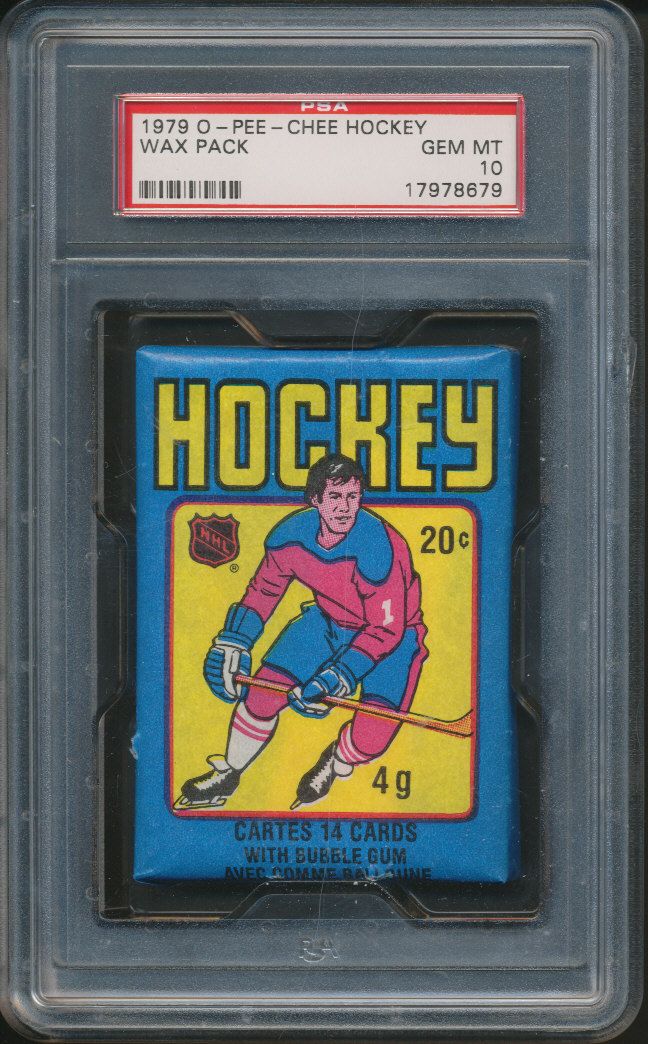 1979/80 OPC O-Pee-Chee Hockey Unopened Wax Pack PSA 10