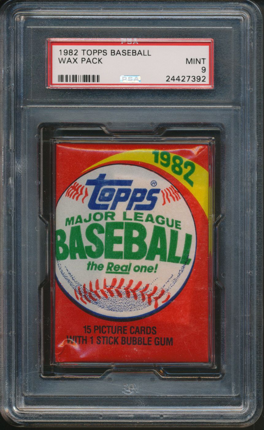 1982 Topps Baseball Unopened Wax Pack PSA 9