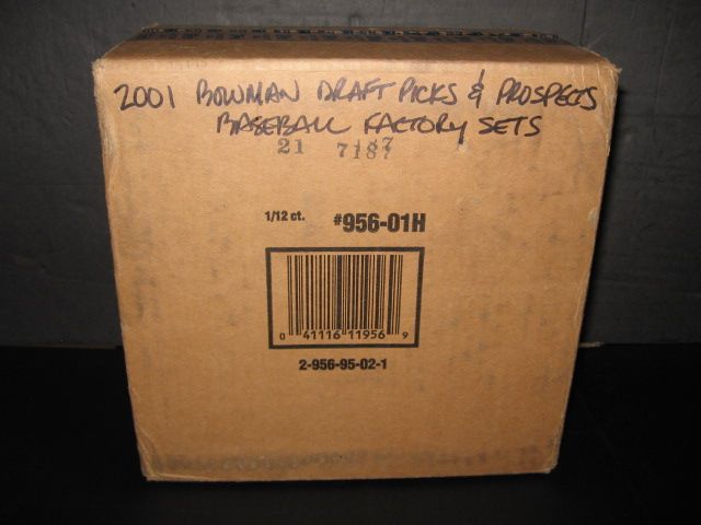 2001 Bowman Baseball Draft Picks & Prospects Factory Set Case (Hobby) (12 Sets)