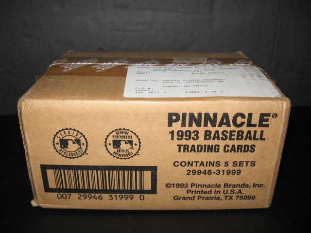 1993 Pinnacle Baseball DiMaggio Autograph Set Case (5 Sets/Autos)