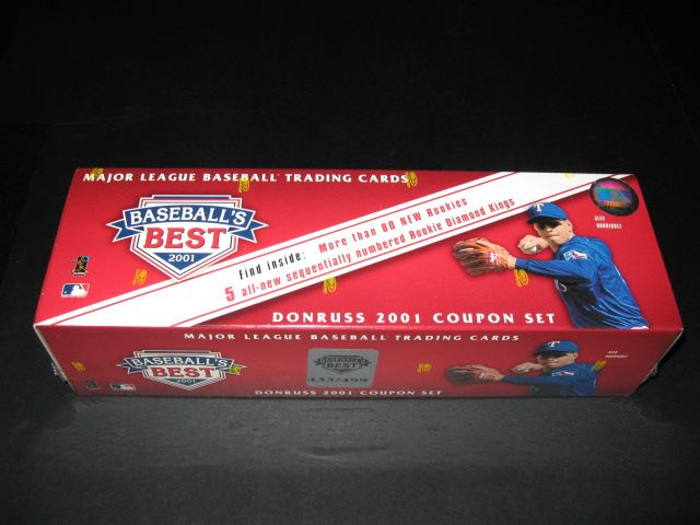 2001 Donruss Baseball's Best Silver Coupon Factory Set (499)
