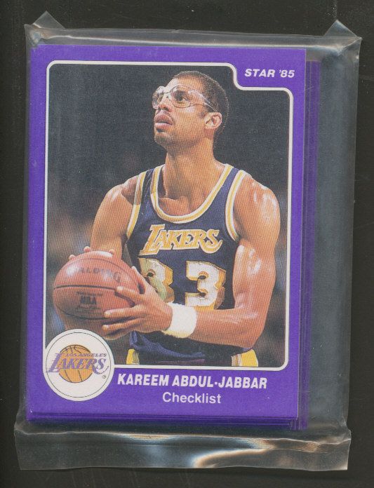 1985 Star Basketball Kareem Abdul-Jabbar Complete Bagged Set