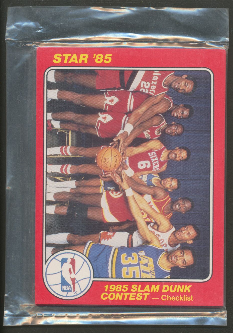 1985 Star Basketball Slam Dunk 5x7  Bagged Set