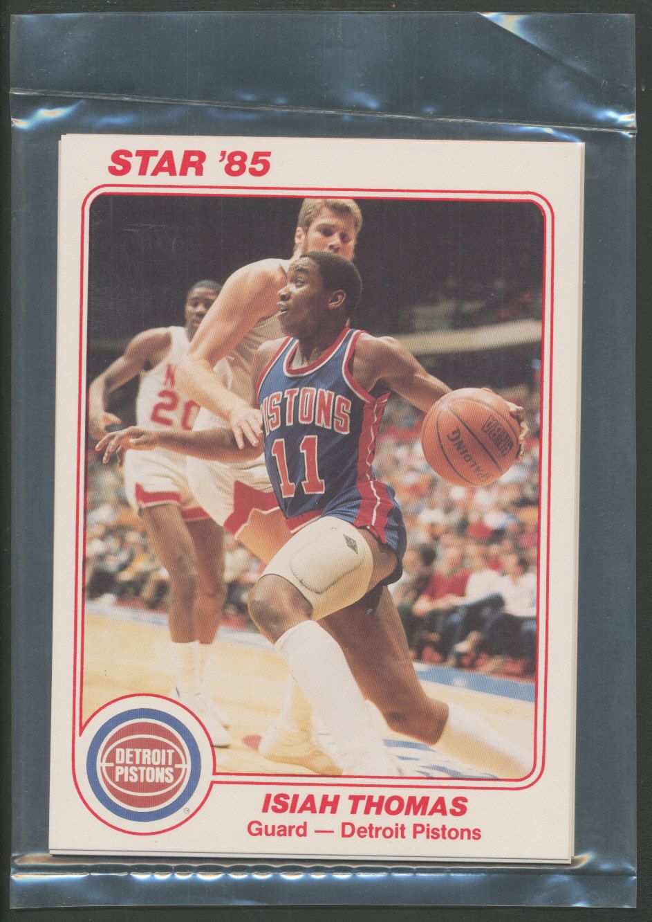 1985 Star Basketball Pistons Team 5x7 Bagged Set