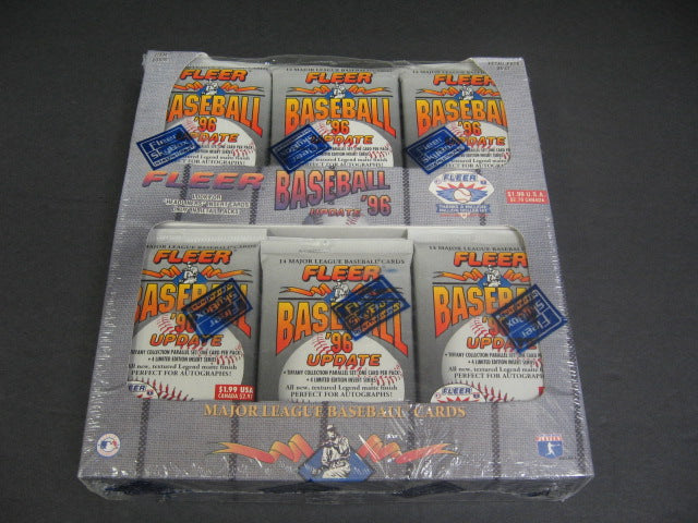 1996 Fleer Baseball Update Box (Retail) (36 Packs)